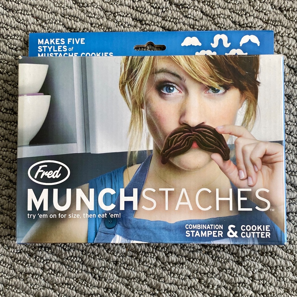 NEW Mustache Cookie Cutters